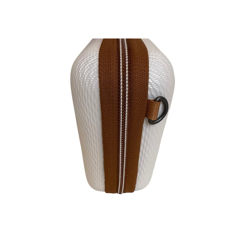 DELSEY Paris Chatelet Air 2.0 Angora Clutch Crossbody Bag Purse White Tan - Picture 4 of 11